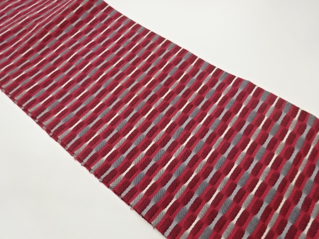 JAPANESE NAGOYA OBI / WOVEN CHECKERED